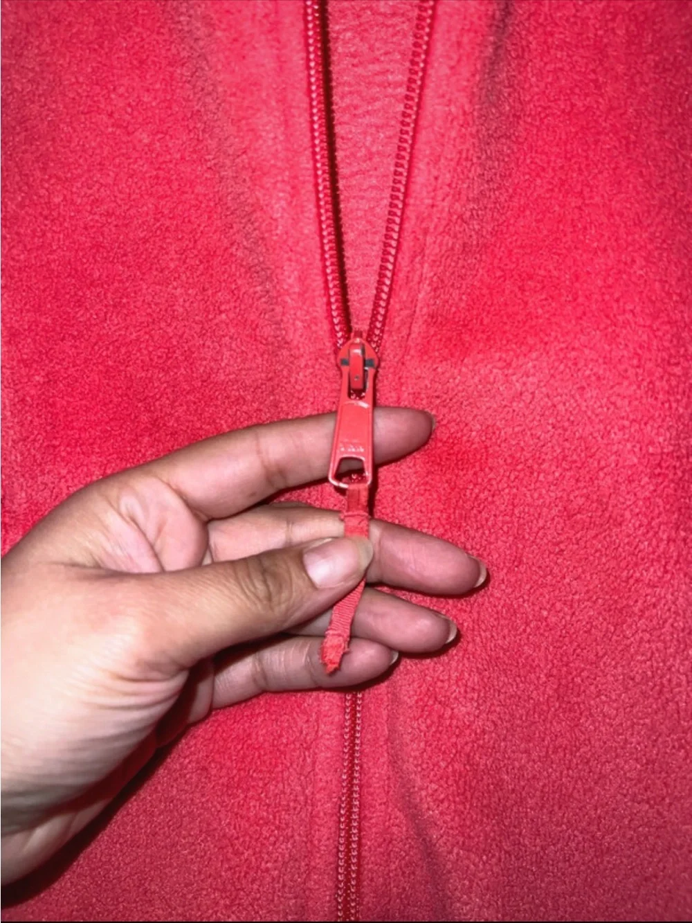 Columbia Coral-Pink Fleece Full-Zip Jacket